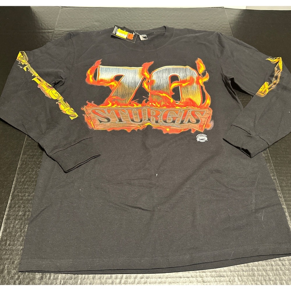 Zing Sturgis Motorcycle Rally 2010 Long Sleeve Shirt With Tags Size Medium